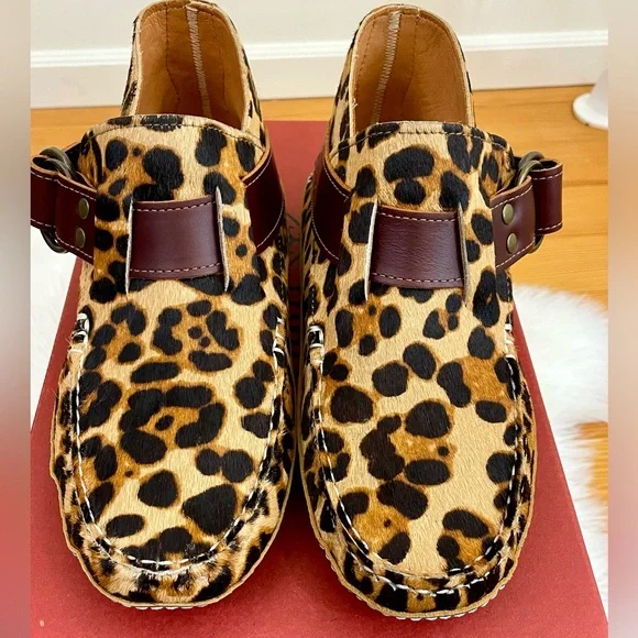 Quoddy Leopard Print Women's Shoes with Brown Accents - Picture 6 of 15
